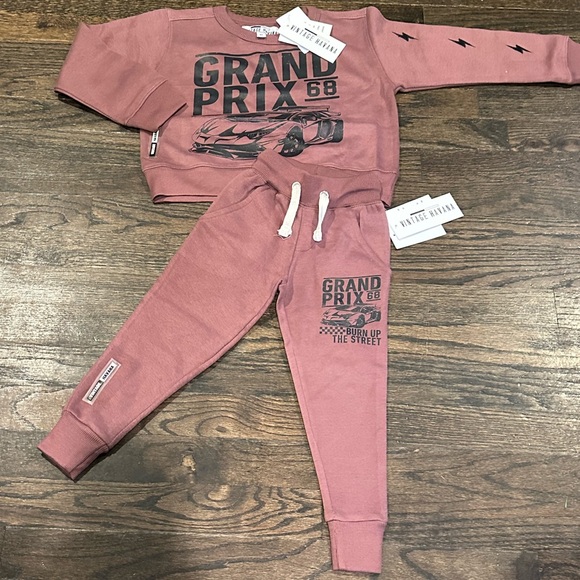 GRAND PRIX LINITED EDITION SWEATS SET-FLEECE LINED- VINTAGE MUSCLE CAR 2-3T NWT - Picture 12 of 12